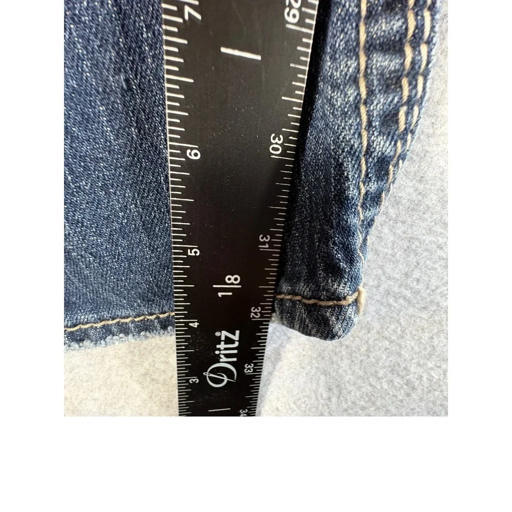 Silver Jeans Co. Gordie Jeans Mens 44x32 Blue Denim Faded Rugged Loose Straight